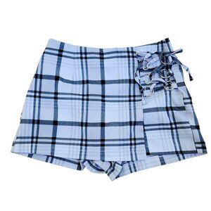 Preppy Plaid‎ Mini Skort, Size Large